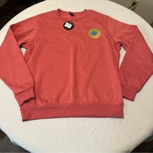 MAUI AND SONS Men's MEDIUM Pullover Pink Crew Neck Sweatshirt Sweater